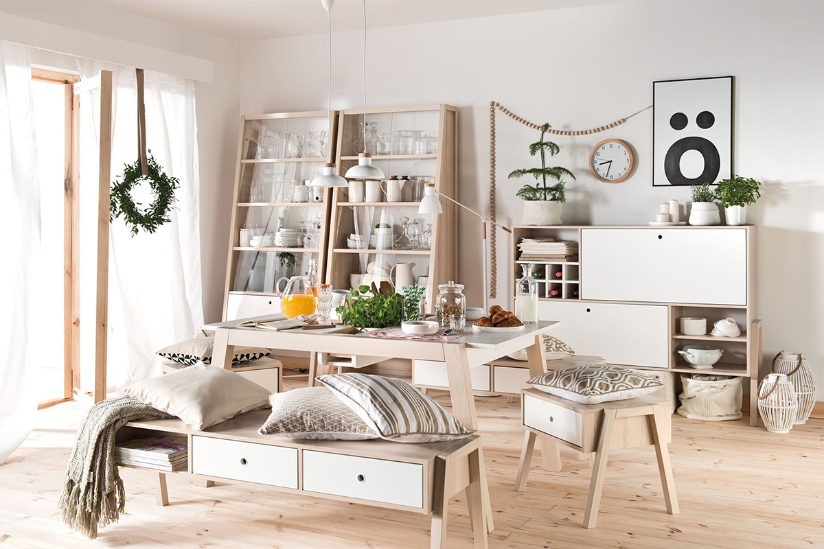 Panca design con cassetti EASY