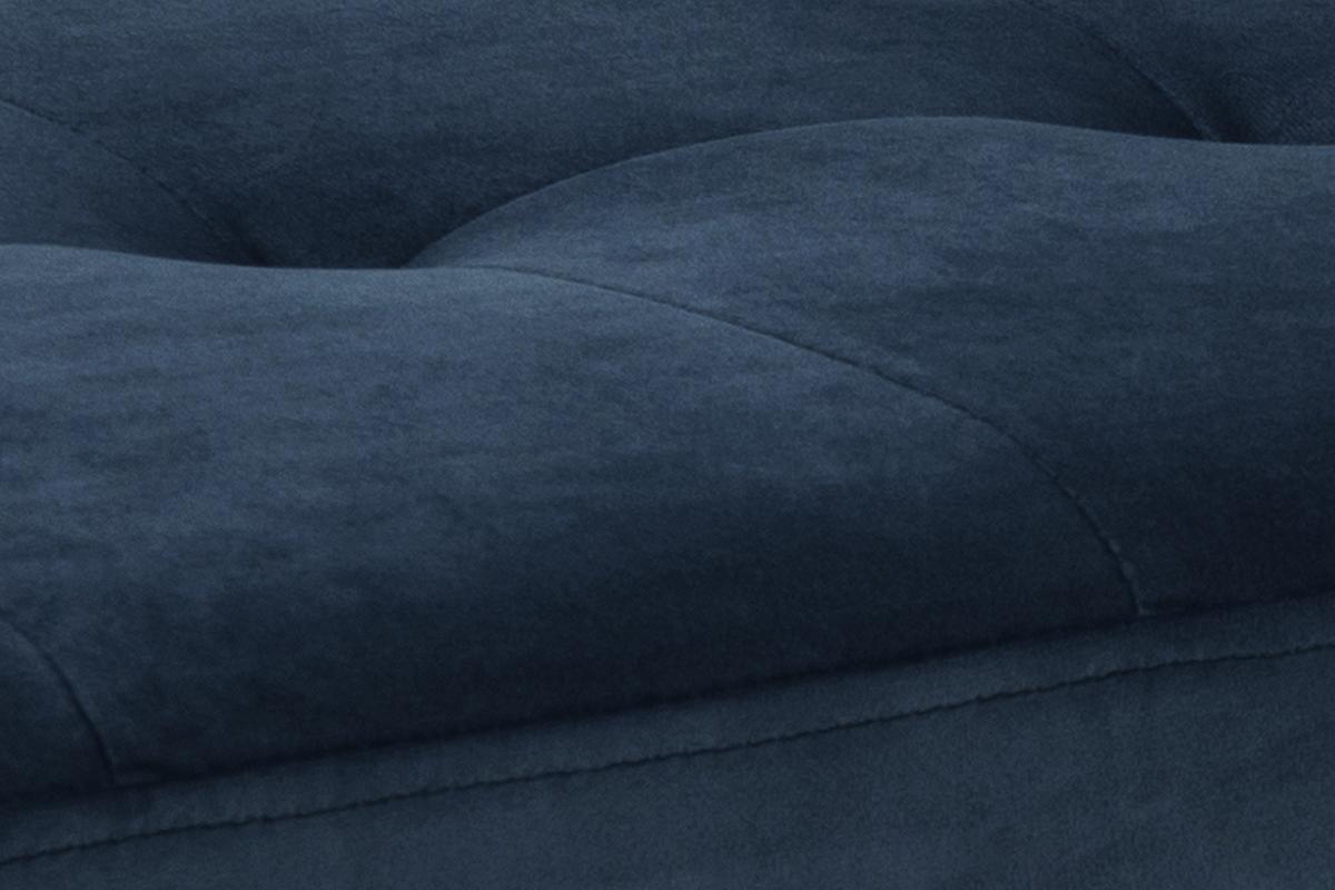 Panca design in velluto blu notte capitonn� GUESTA