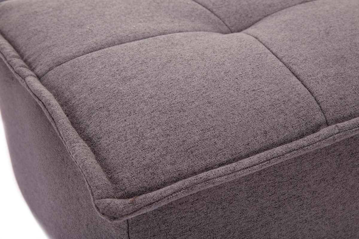 Panca fondo letto in tessuto grigio scuro SUKA