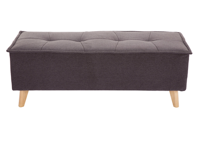 Panca fondo letto in tessuto grigio scuro SUKA - Panca fondo letto in tessuto grigio scuro SUKA