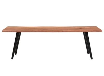 Panca in acacia e metallo nero L145 cm EDGE - Panca in acacia e metallo nero L145 cm EDGE