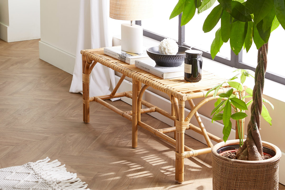 Panca in rattan L120 cm SUNNY