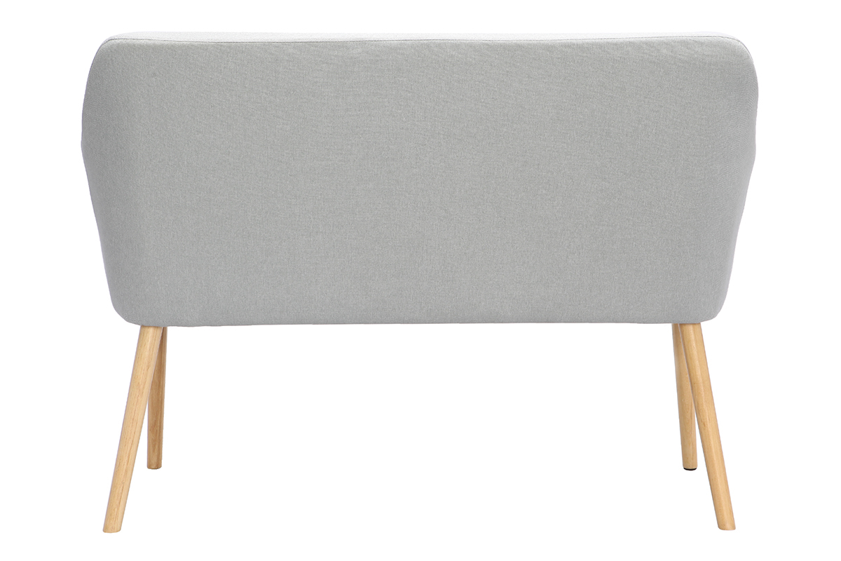 Panca scandinava 2 posti grigio chiaro ALEYNA