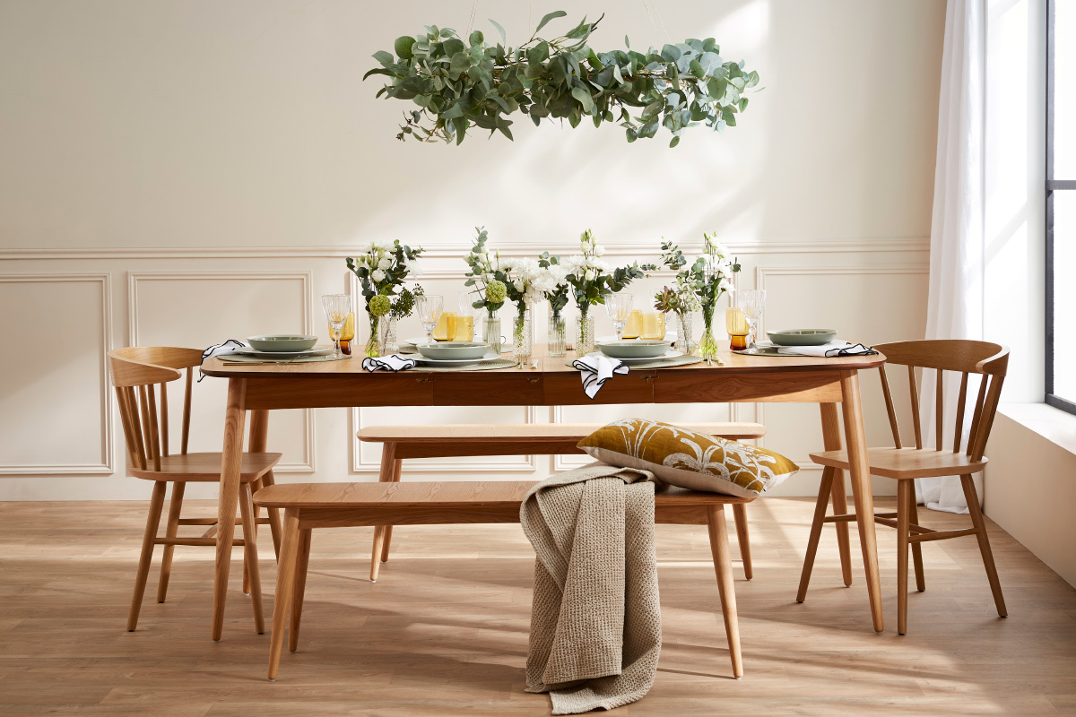 Panca scandinava frassino L130 cm NORDECO