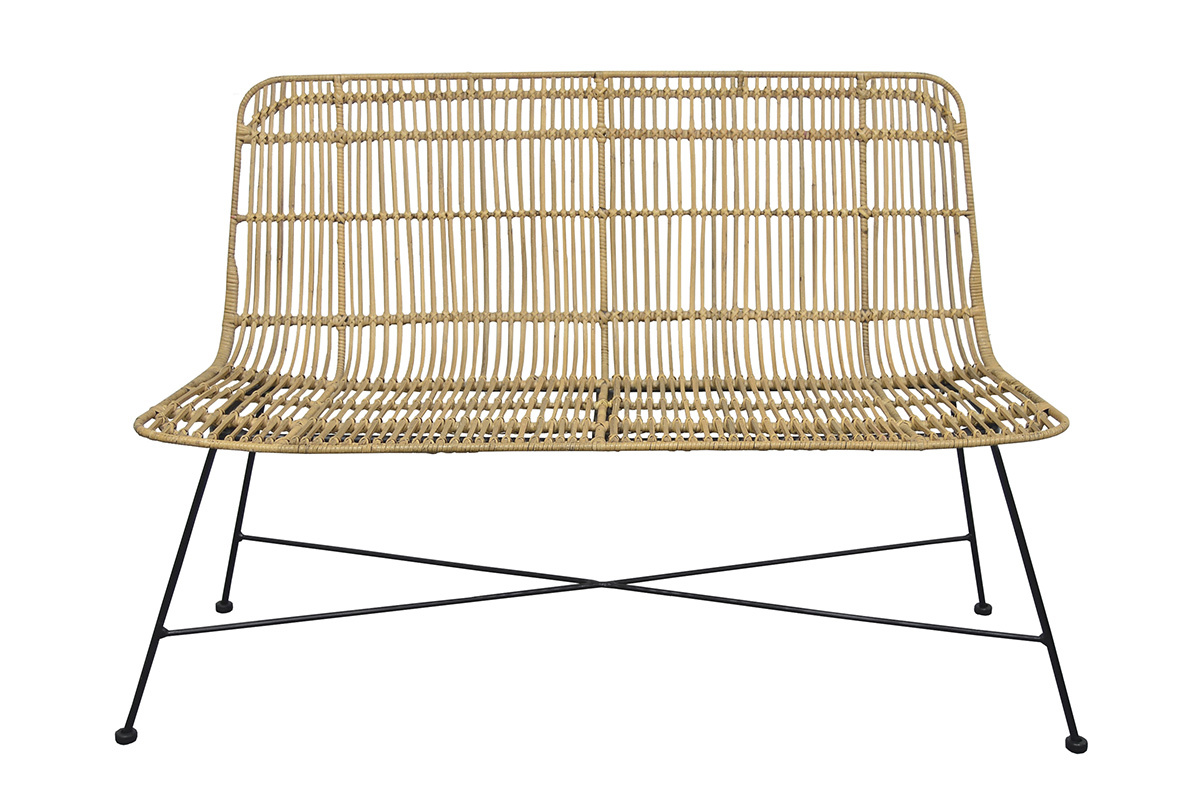 Panchina in rattan naturale MALACCA