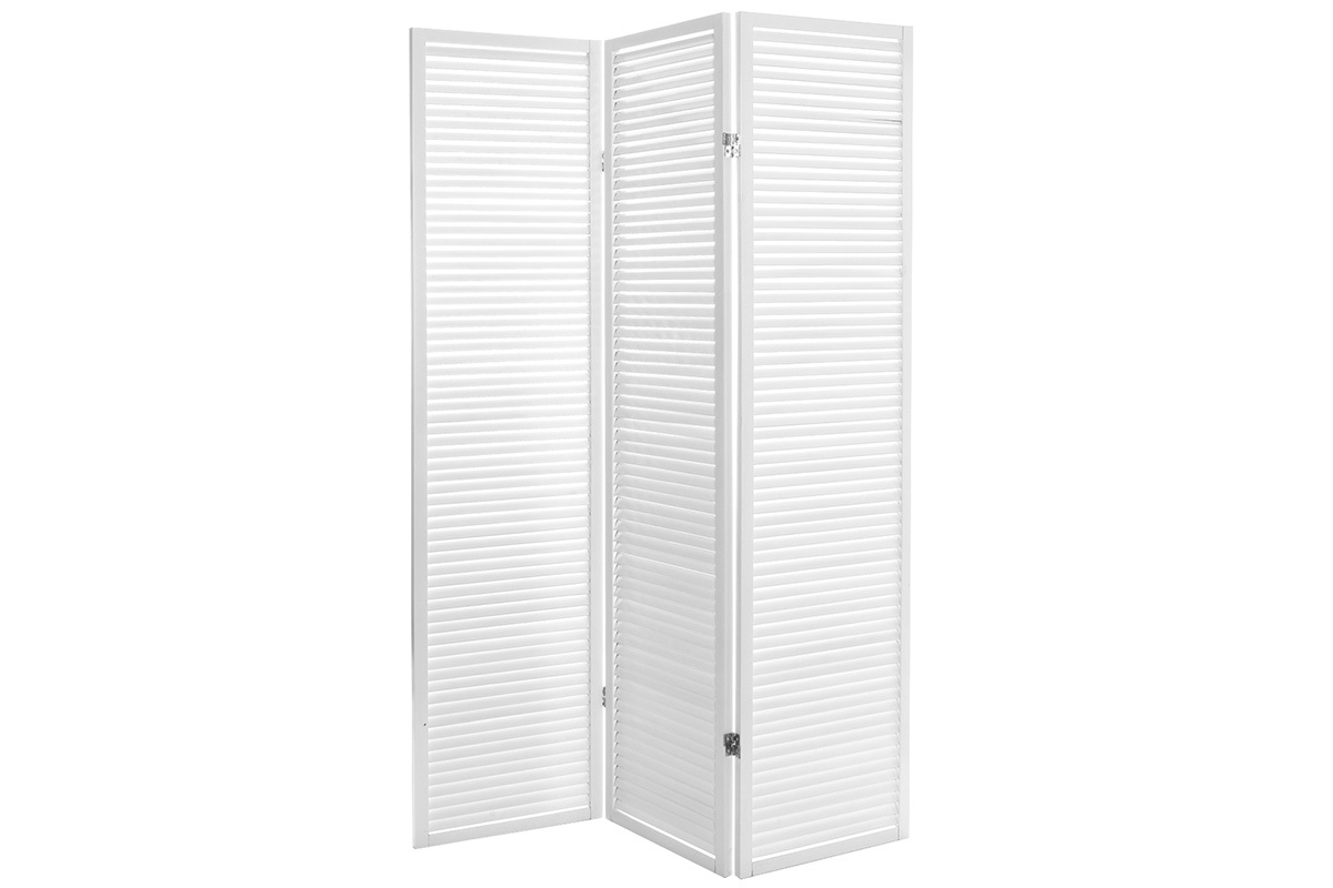 Paravento in legno bianco ROMANCE