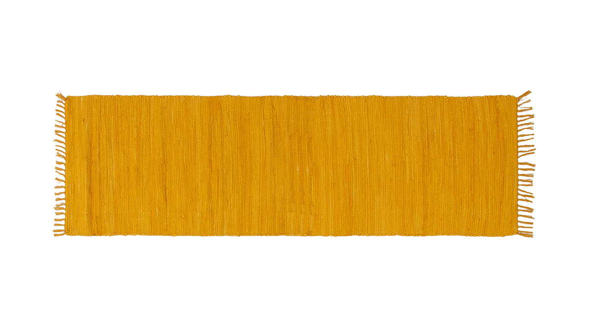 Passatoia da corridoio color giallo cumino 60 x 200 cm AUBAGNE