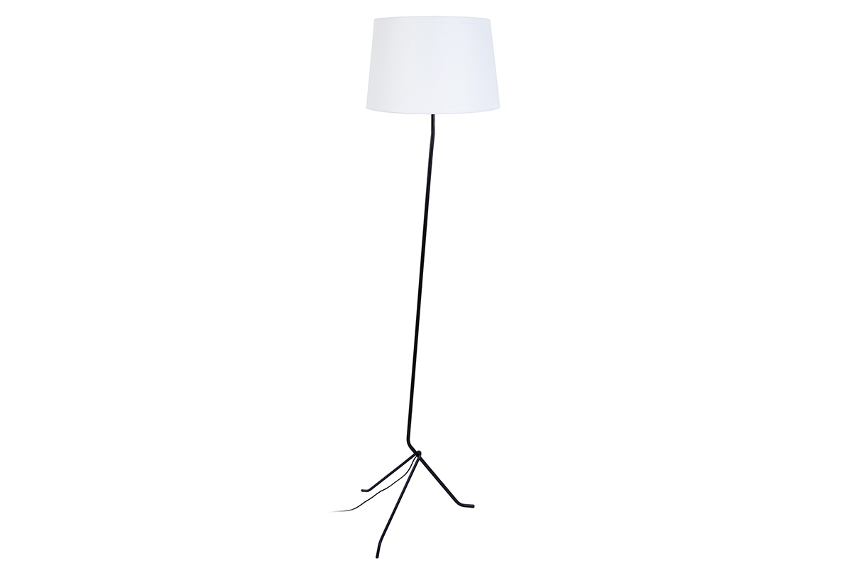 Piantana con treppiede in acciaio Bianco DANDY