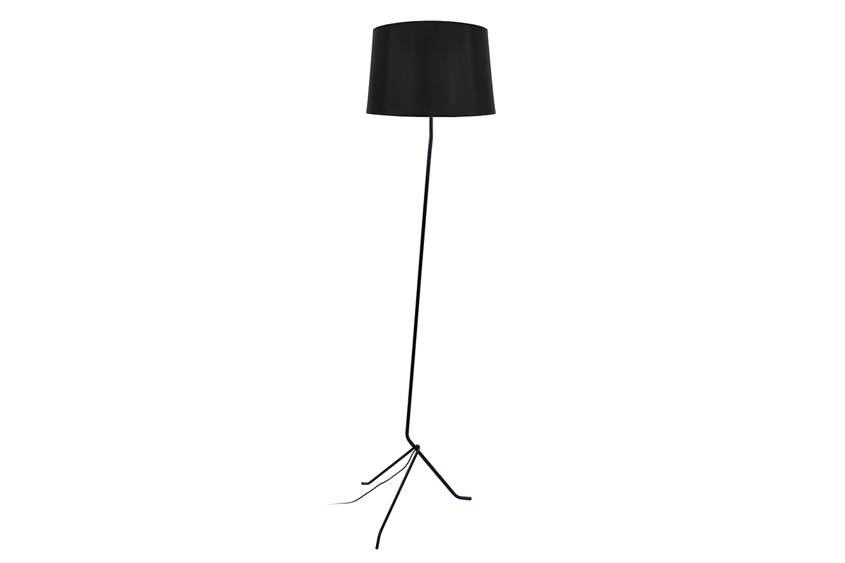 Piantana con treppiede in acciaio Nero DANDY