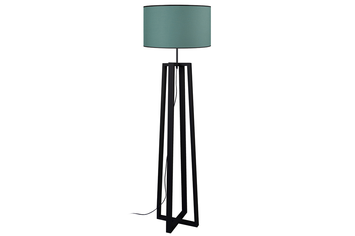 Piantana design con piedi incrociati in legno MANON