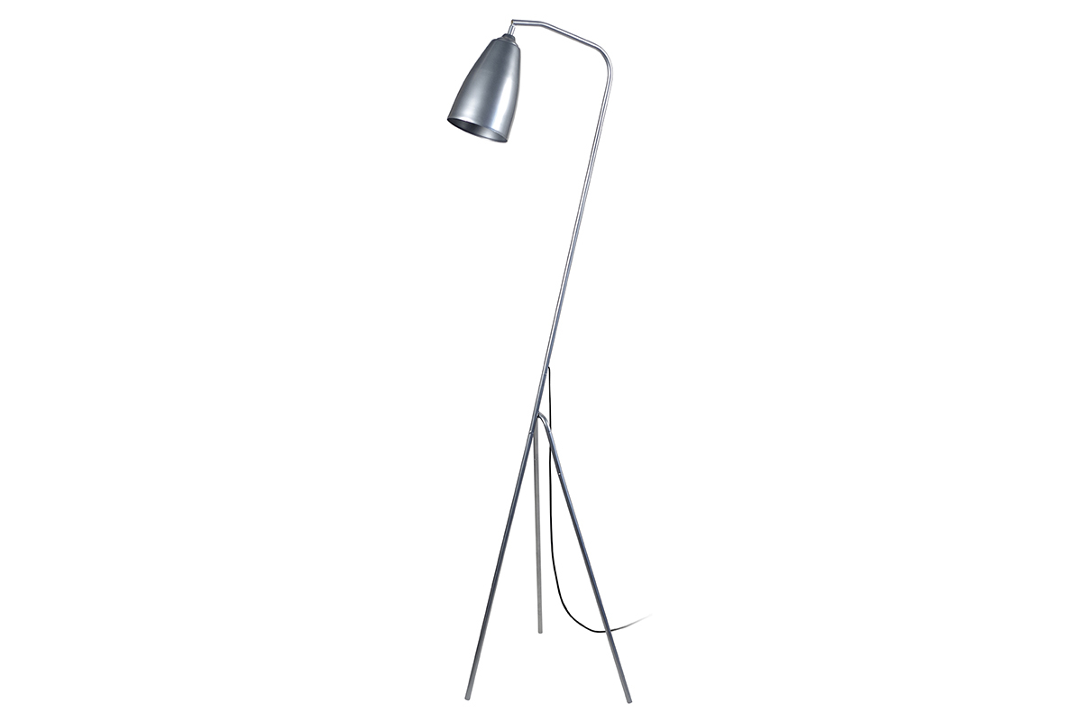 Piantana design con treppiede in acciaio Cromo FRIDAY