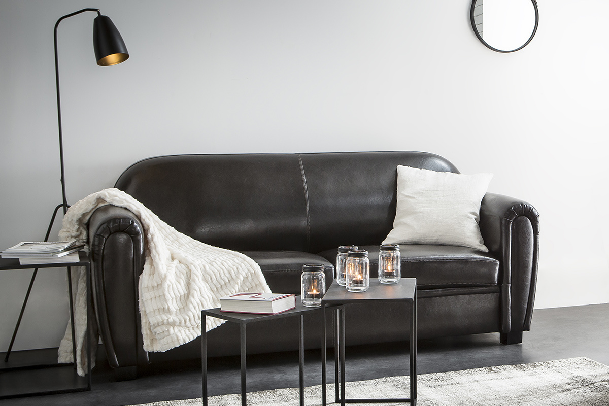 Piantana design con treppiede in acciaio Nero FRIDAY