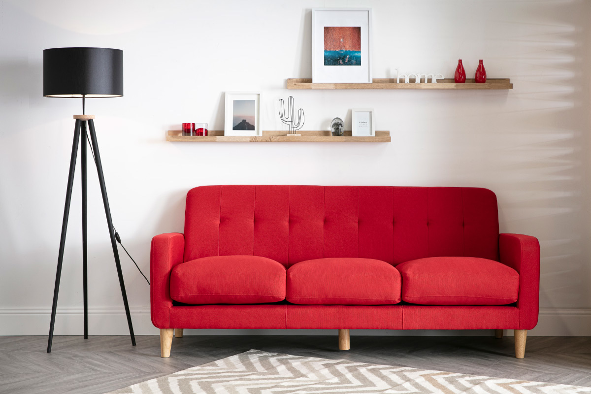 Piantana design con treppiede in legno Nero TRIPOD