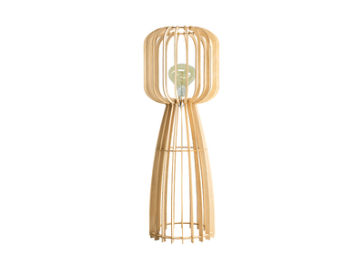 Piantana di design in legno chiaro H125 cm FIJI - Piantana di design in legno chiaro H125 cm FIJI