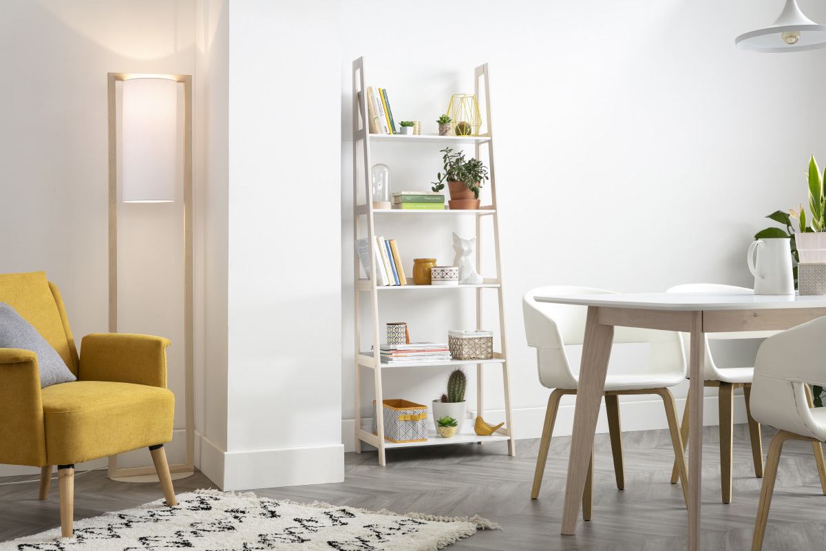 Piantana di design in legno H165 cm HATHA