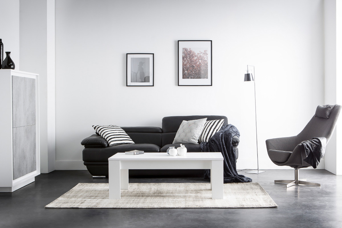 Piantana luce da lettura design in vetro Nero ACROSS