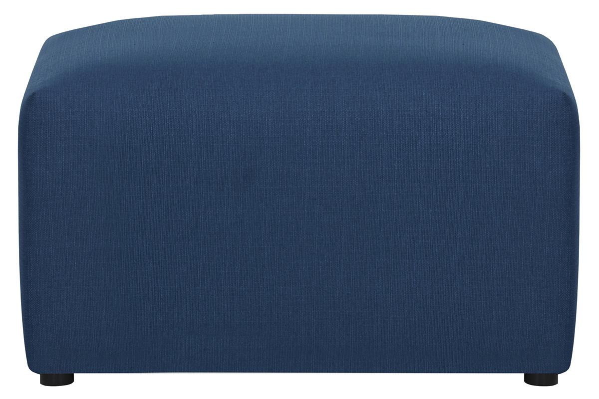 Poggiapiedi design in tessuto Blu scuro MODULO