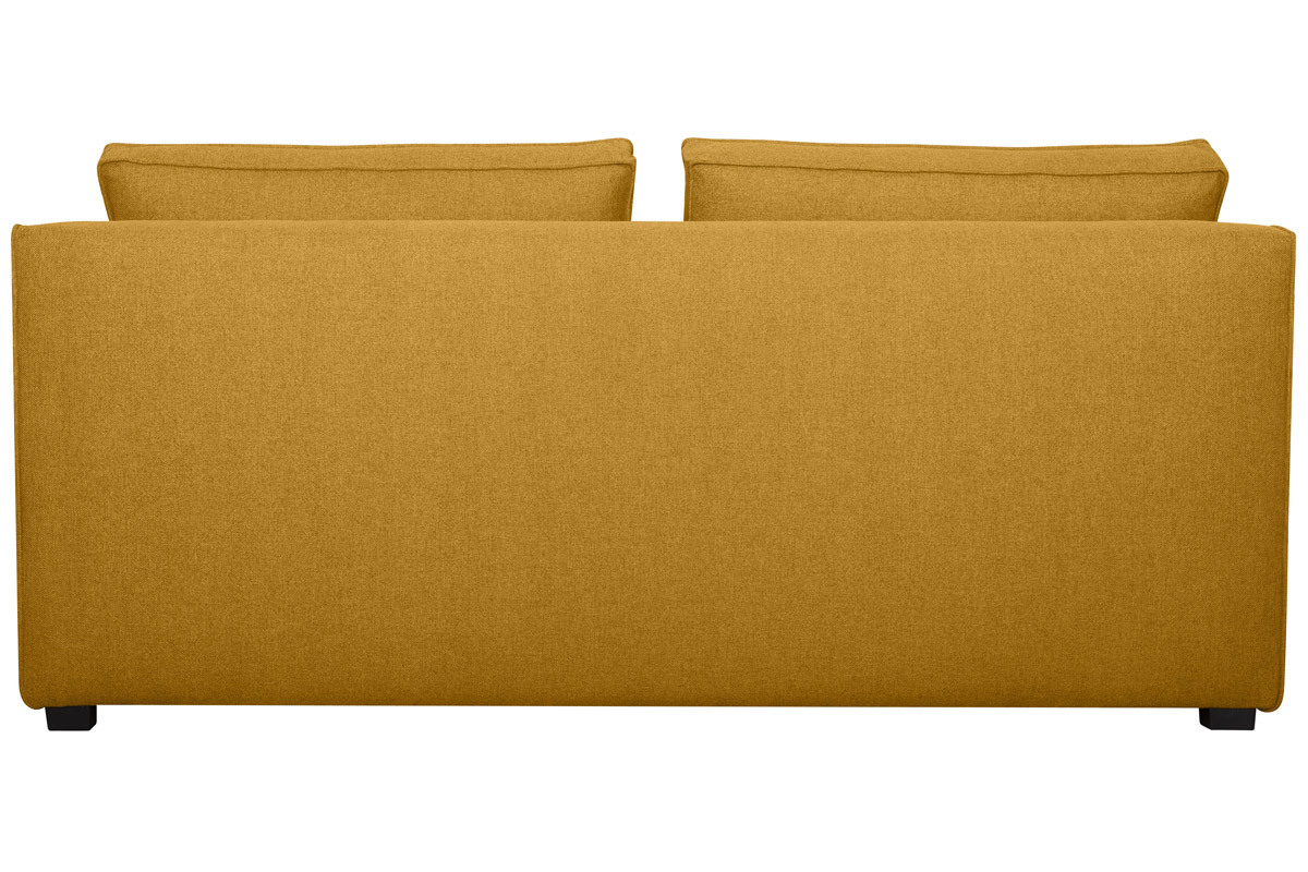 Poltrona 2 posti design in tessuto giallo cumino PLURIEL