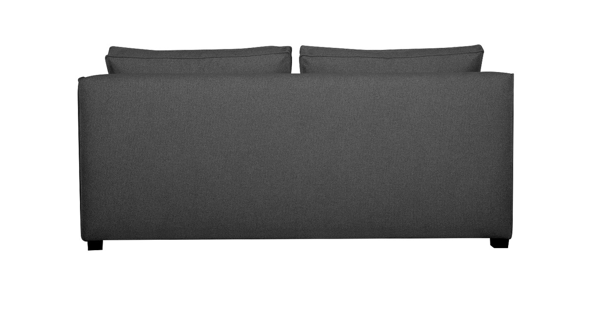 Poltrona 2 posti design in tessuto grigio antracite PLURIEL