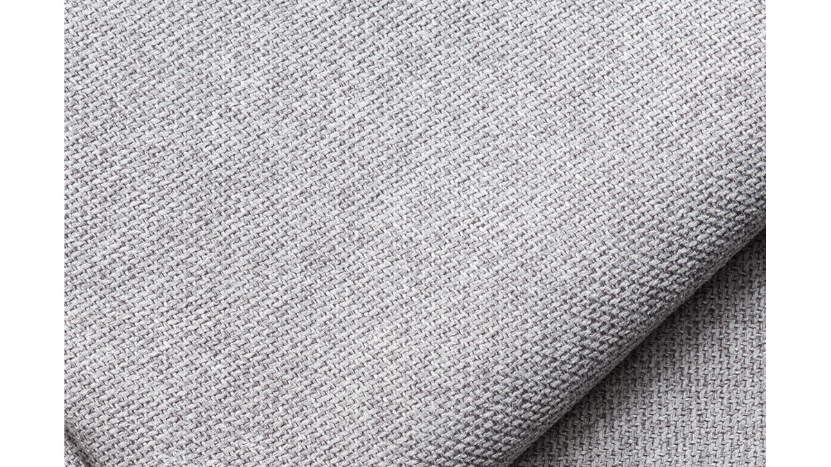 Poltrona 2 posti  design in tessuto grigio chiaro PLURIEL