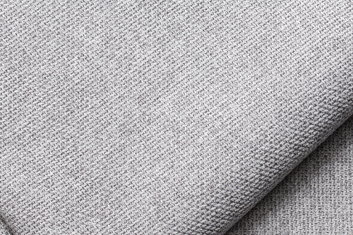 Poltrona 2 posti  design in tessuto grigio chiaro PLURIEL
