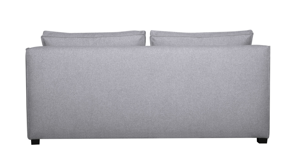 Poltrona 2 posti  design in tessuto grigio chiaro PLURIEL