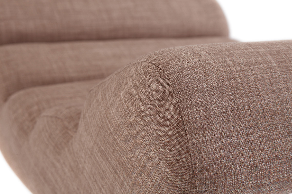 Poltrona a dondolo design color talpa TAYLOR