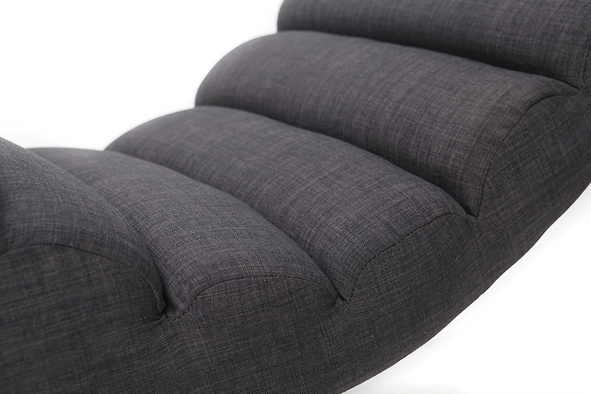 Poltrona a dondolo design grigia TAYLOR