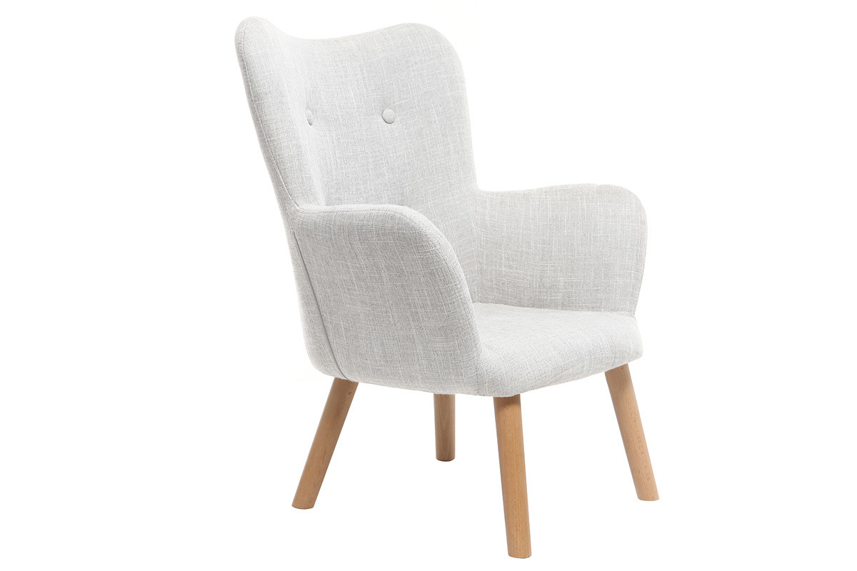 Poltrona bambino design grigio ghiaccio BABY BRISTOL