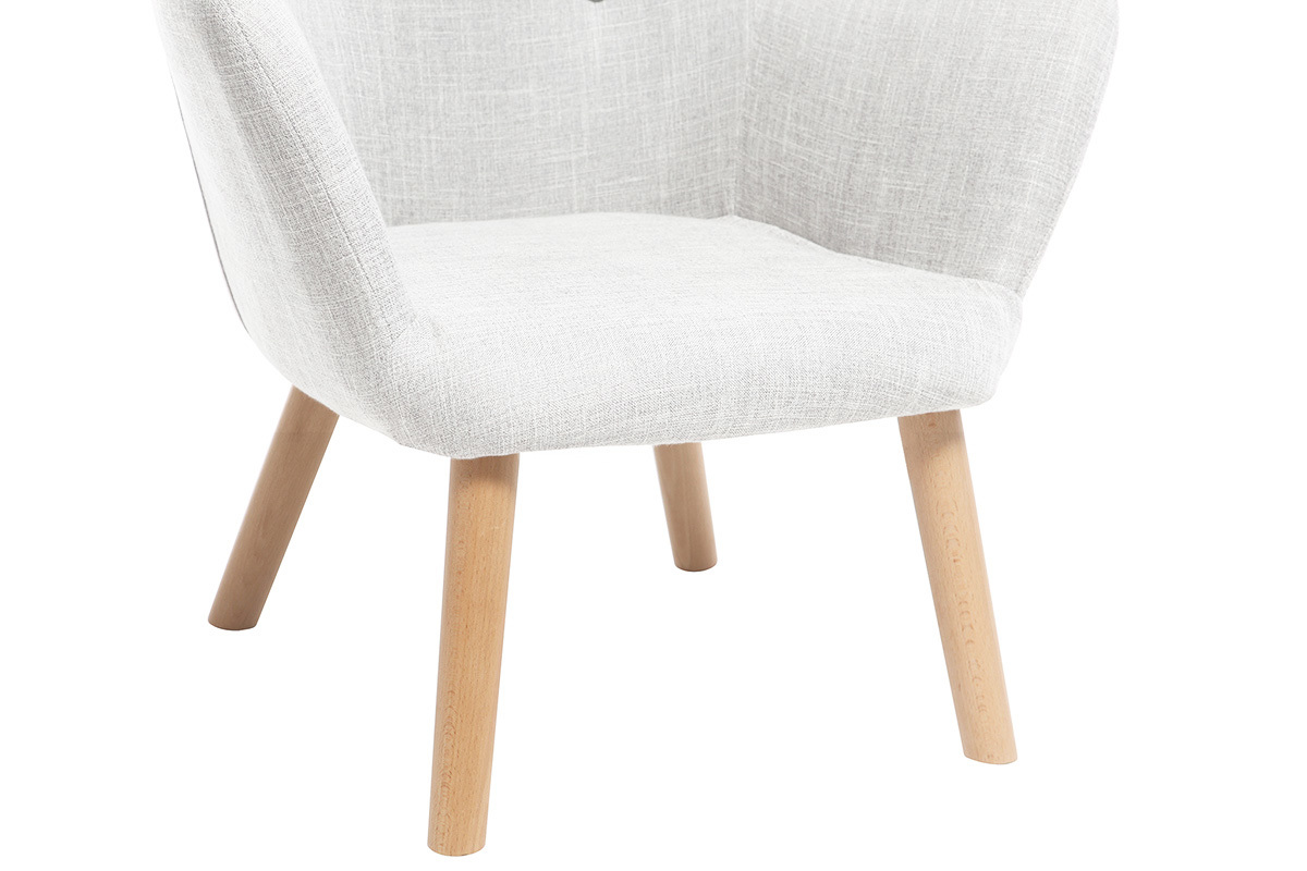 Poltrona bambino design grigio ghiaccio BABY BRISTOL