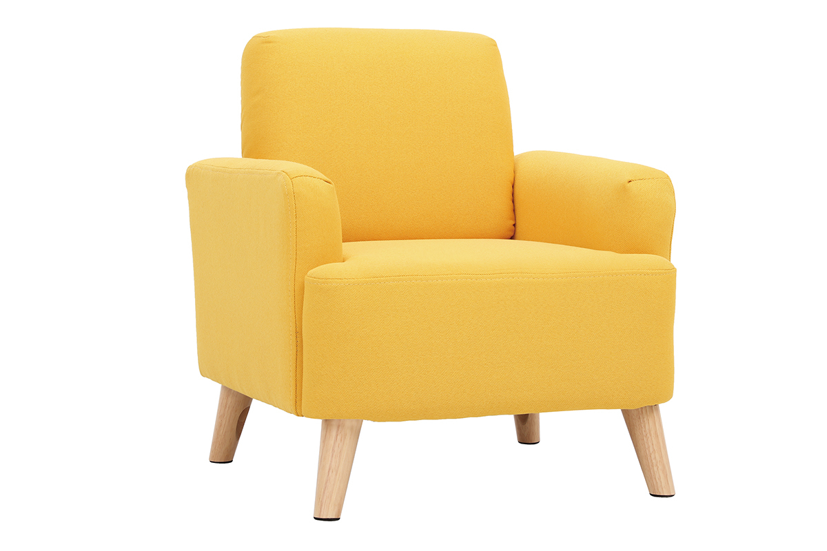 Poltrona bambino scandinavo giallo BABY ISKO