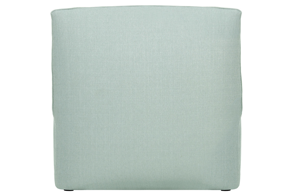 Poltrona bassa senza braccioli design in tessuto Blu ghiacciaio MODULO