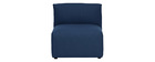 Poltrona bassa senza braccioli design in tessuto Blu scuro MODULO