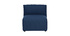 Poltrona bassa senza braccioli design in tessuto Blu scuro MODULO