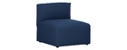Poltrona bassa senza braccioli design in tessuto Blu scuro MODULO