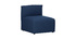 Poltrona bassa senza braccioli design in tessuto Blu scuro MODULO