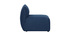 Poltrona bassa senza braccioli design in tessuto Blu scuro MODULO