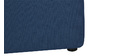 Poltrona bassa senza braccioli design in tessuto Blu scuro MODULO