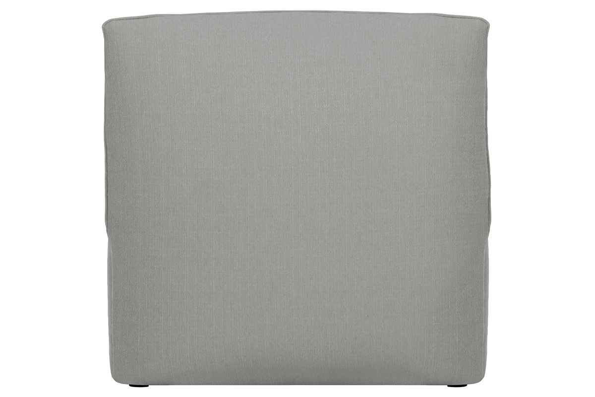 Poltrona bassa senza braccioli design in tessuto grigio MODULO