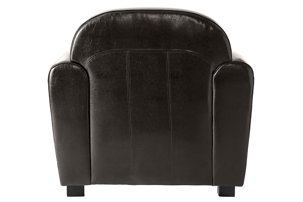 Poltrona club marrone - pelle