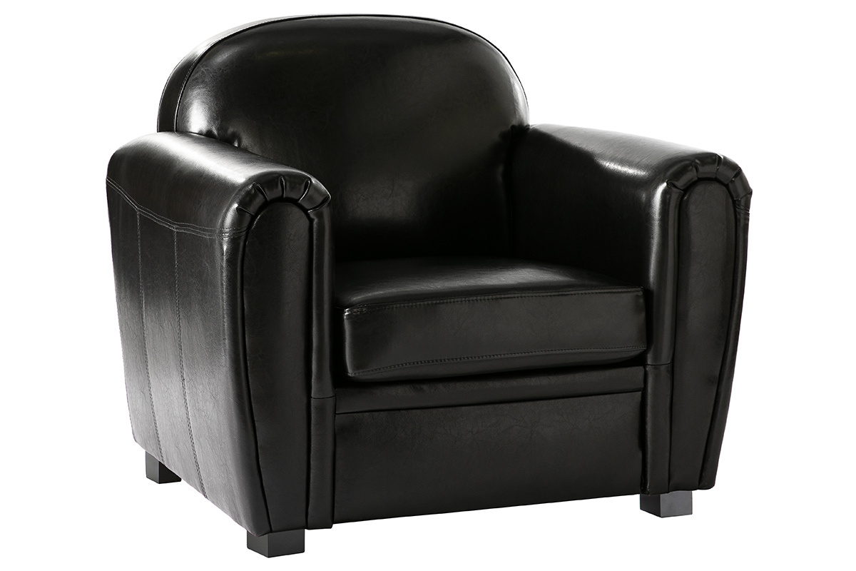 Poltrona CLUB nero - pelle