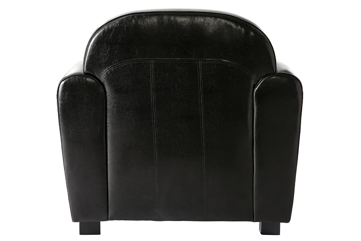 Poltrona CLUB nero - pelle