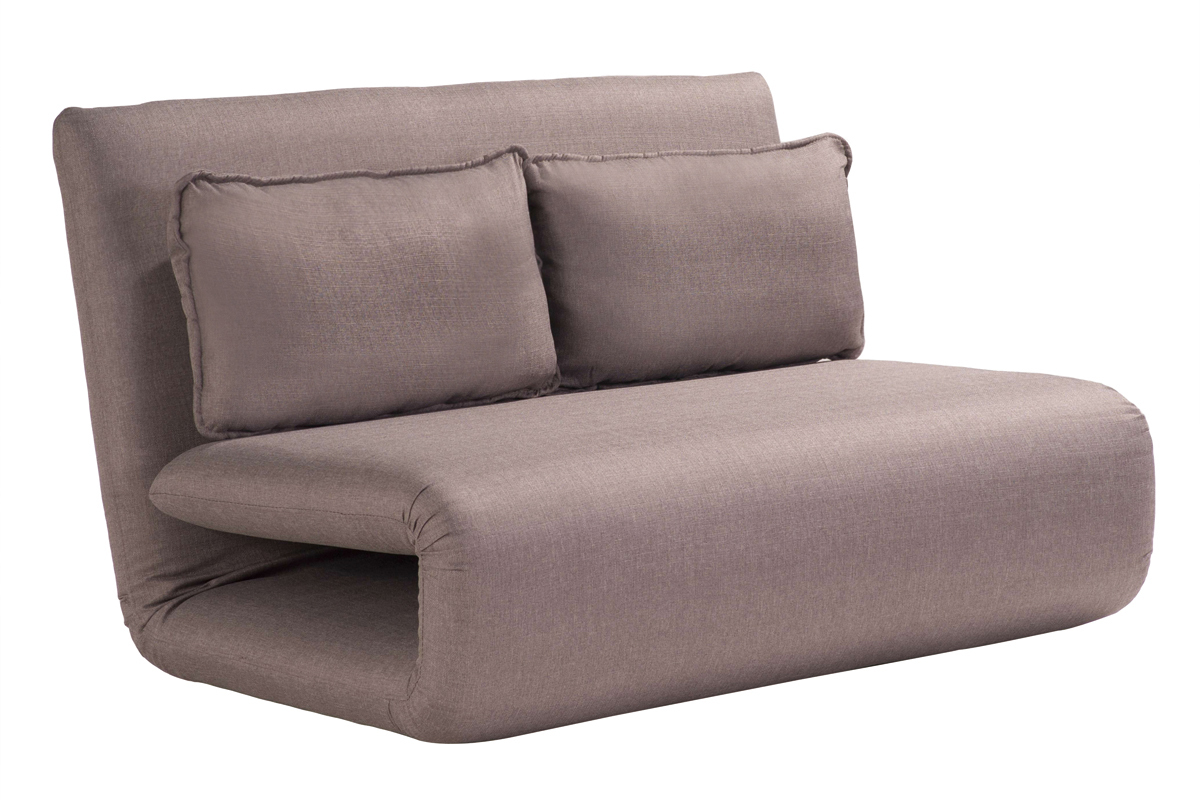 Poltrona convertibile 2 posti design color talpa SLEEPER