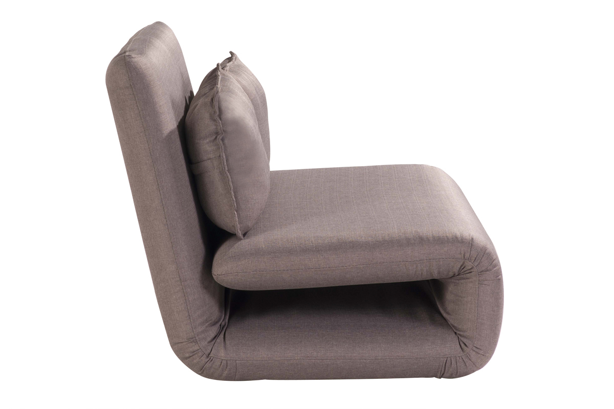 Poltrona convertibile 2 posti design color talpa SLEEPER