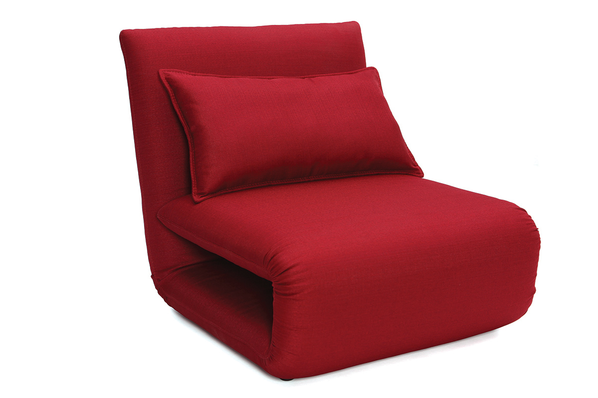 Poltrona convertibile design bordeaux scuro SLEEPER
