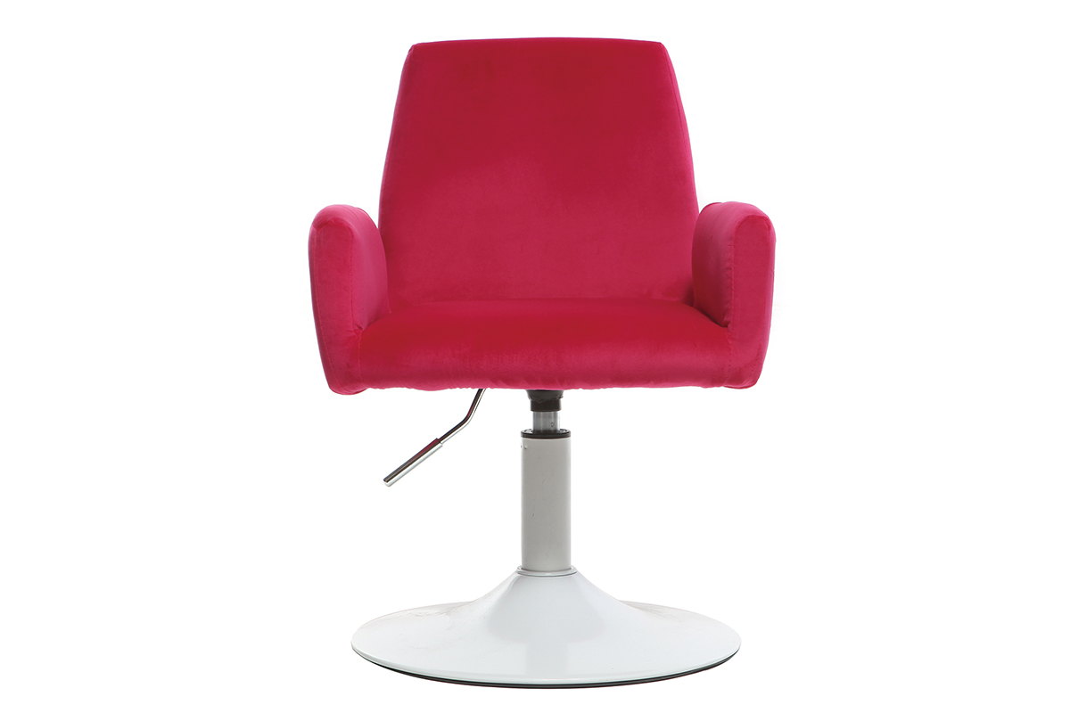 Poltrona da bambino design girevole tessuto rosa SOLLY