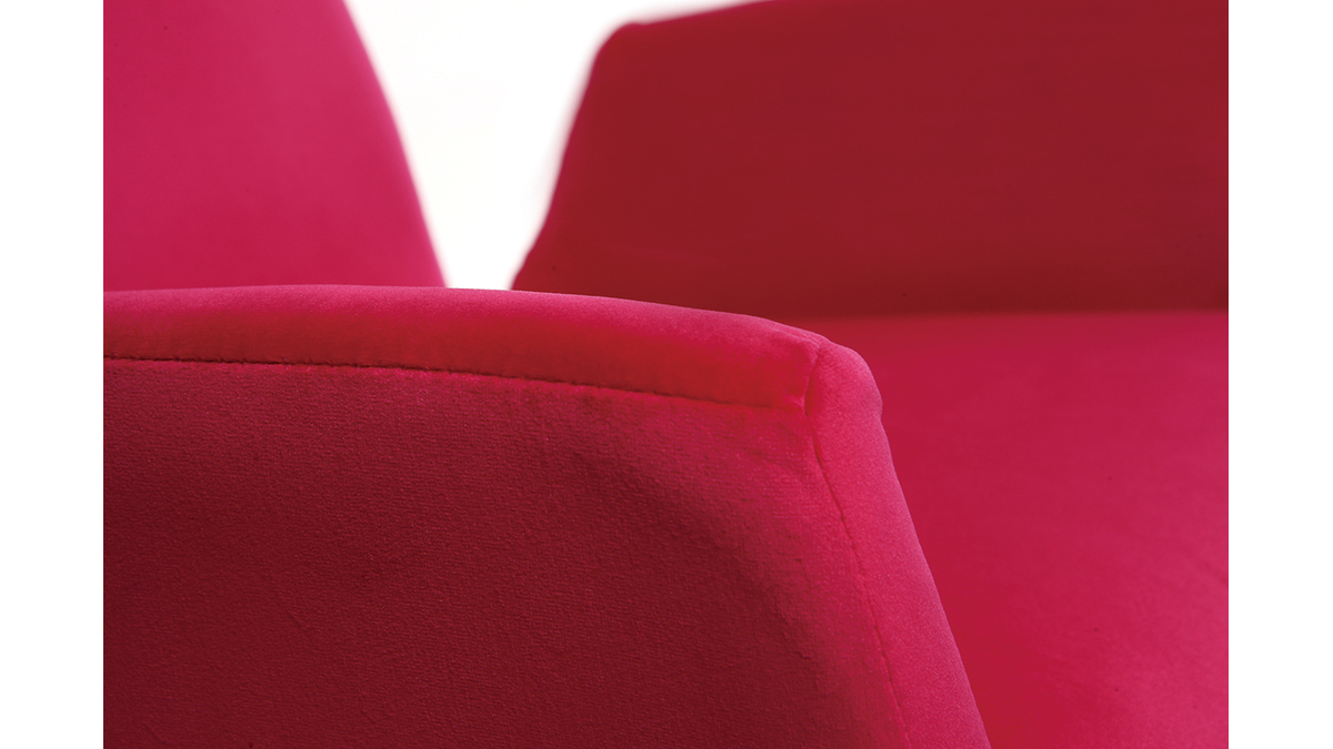 Poltrona da bambino design girevole tessuto rosa SOLLY