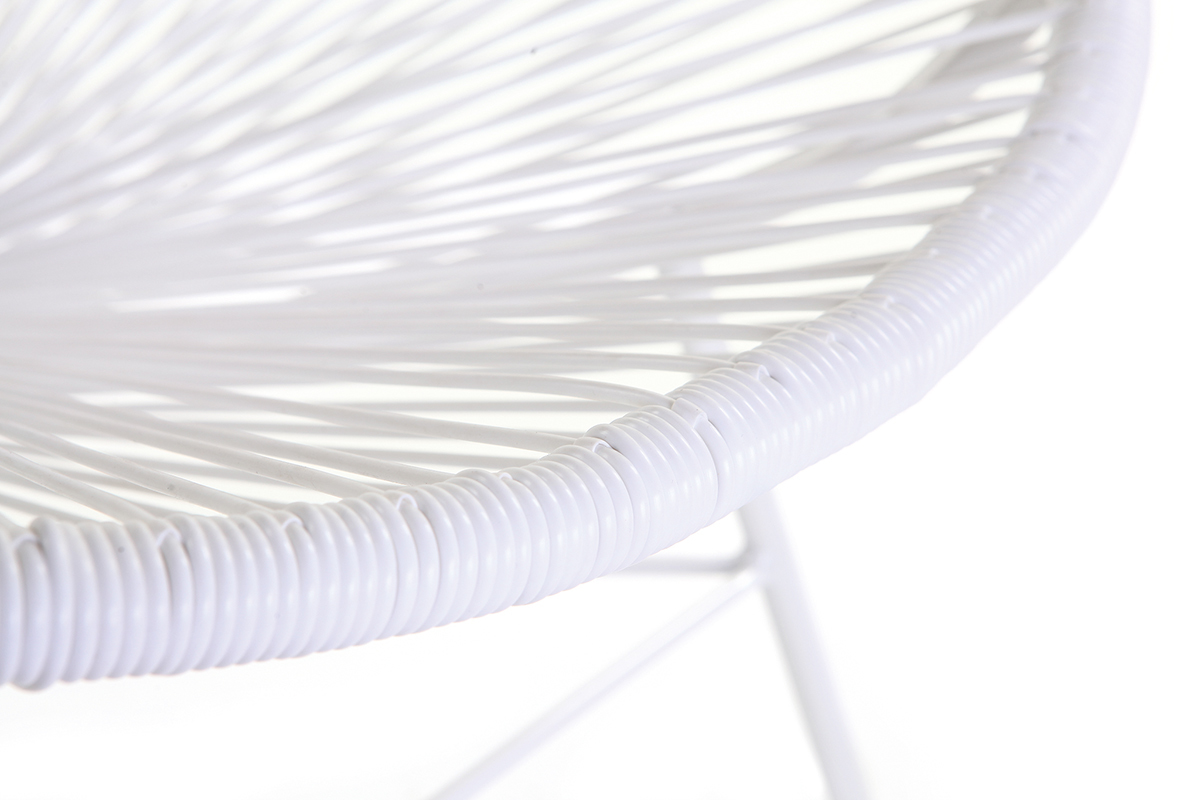 Poltrona da giardino in fili di resina Bianco BELLAVISTA