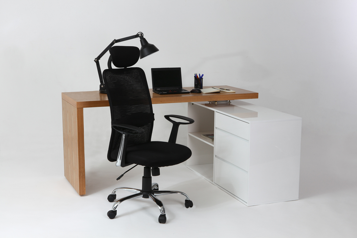 Poltrona da uffcio design nero ADAPT