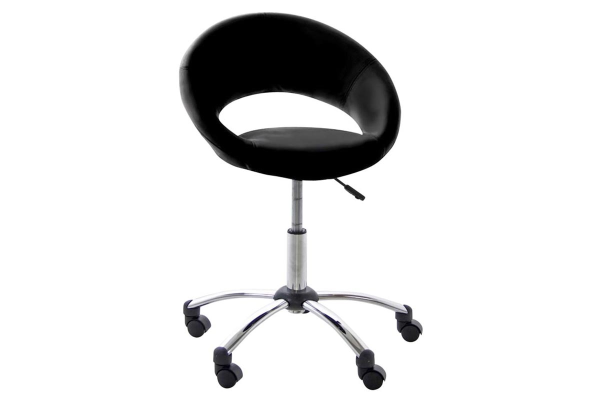 Poltrona da ufficio a rotelle design color nero PINTO